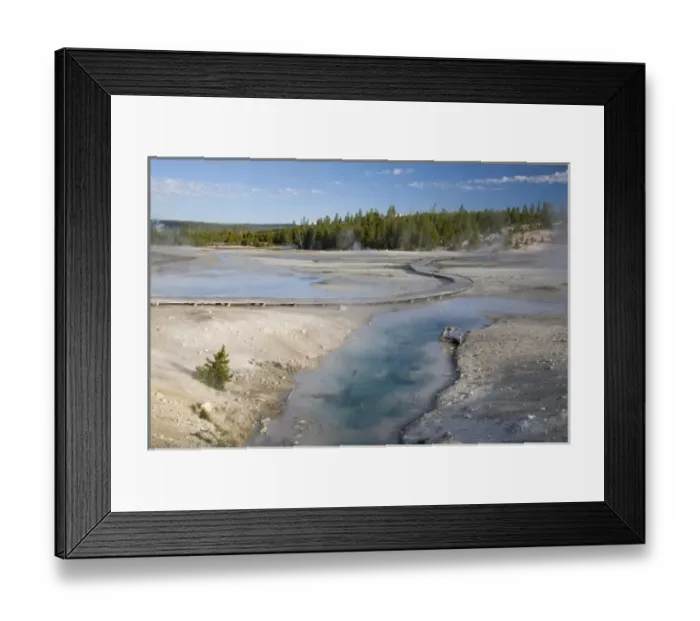 Framed Print : WY, Yellowstone National Park, Norris Geyser Basin, Porcelain Basin Framed Print : WY, Yellowstone National Park, Norris Geyser Basin, Porcelain Basin
