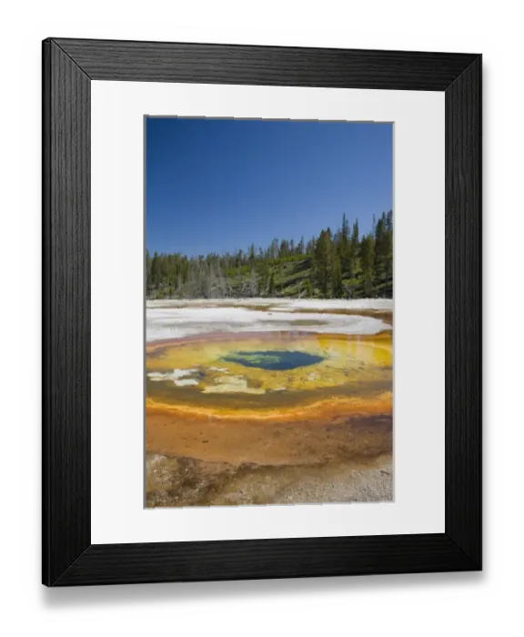Framed Print : WY, Yellowstone National Park, Upper Geyser Basin, Chromatic Pool Framed Print : WY, Yellowstone National Park, Upper Geyser Basin, Chromatic Pool