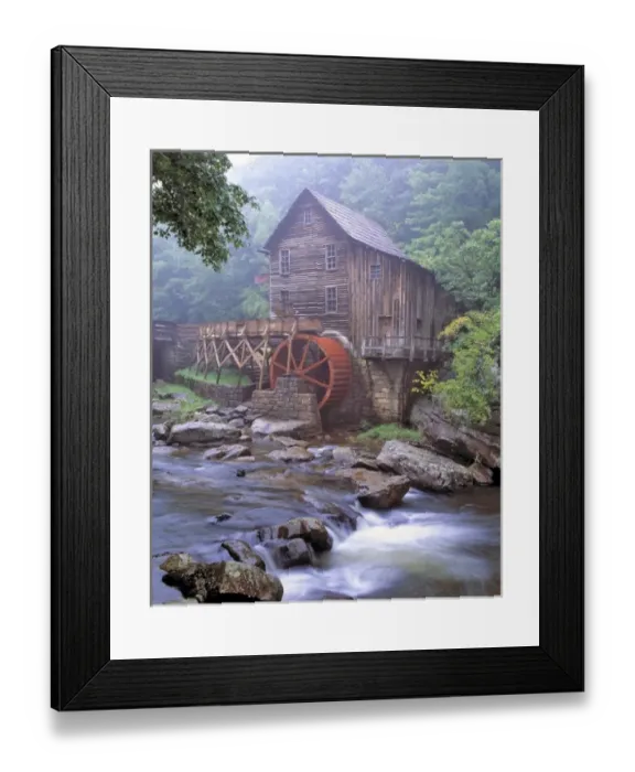 Framed Print : USA, West Virginia, Babcock SP. A ghostly fog clings to the Glade Creek Grist Mill Framed Print : USA, West Virginia, Babcock SP. A ghostly fog clings to the Glade Creek Grist Mill