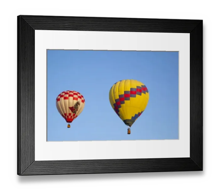 Framed Print : WA, Prosser, The Great Prosser Balloon Rally, Hot air balloons in flight