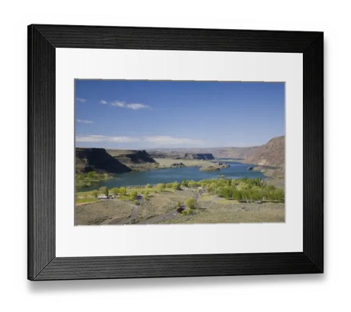 Framed Print : WA, Grant County; Lower Grand Coulee, view of Sun Lakes State Park Framed Print : WA, Grant County; Lower Grand Coulee, view of Sun Lakes State Park