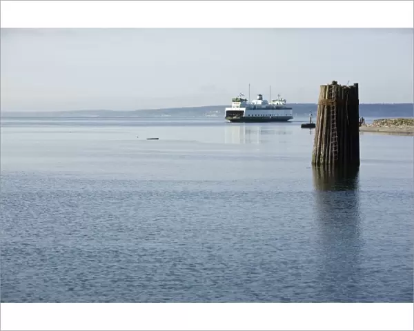 Ferry dock area and marina at Whidby Island to Port Townsend, WA