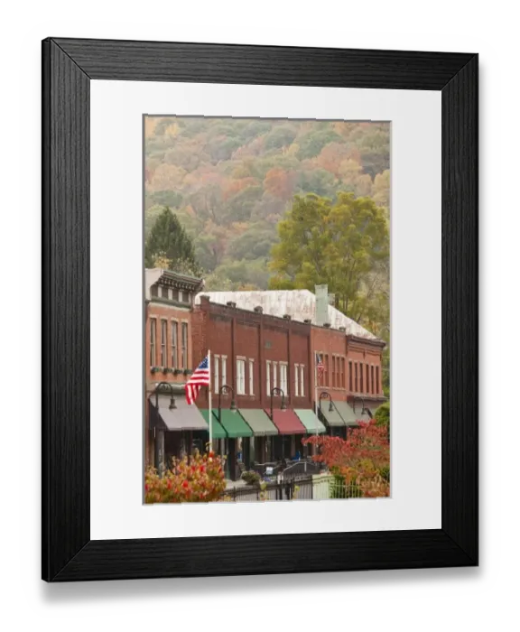 Framed Print : USA, West Virginia, Bramwell. National Coal Heritage Area, former coal boom town Framed Print : USA, West Virginia, Bramwell. National Coal Heritage Area, former coal boom town