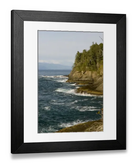 Framed Print : Cape Flattery - northwesternmost point of lower 48 USA. UNESCO World Heritage Site