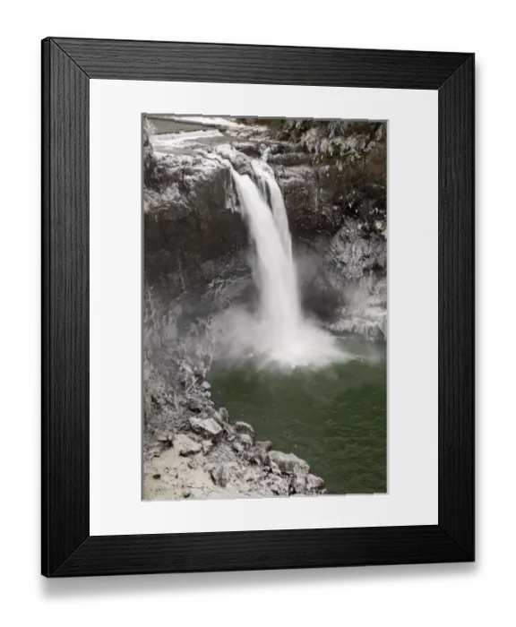 Framed Print : WA, Snoqualmie; Snoqualmie Falls, 268 falls
