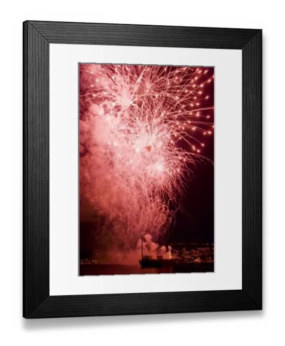 Framed Print : WA, Seattle, Lake Union, 4th of July fireworks Framed Print : WA, Seattle, Lake Union, 4th of July fireworks