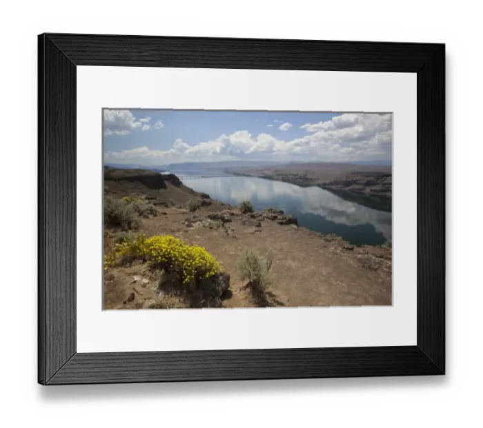 Framed Print : WA, Vantage, Overview of the Columbia River Framed Print : WA, Vantage, Overview of the Columbia River