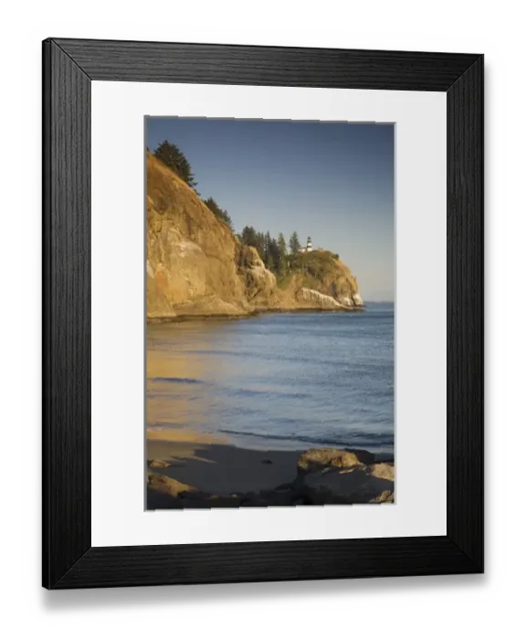 Framed Print : WA, Cape Disappointment SP, Cape Disappointment lighthouse; 1856