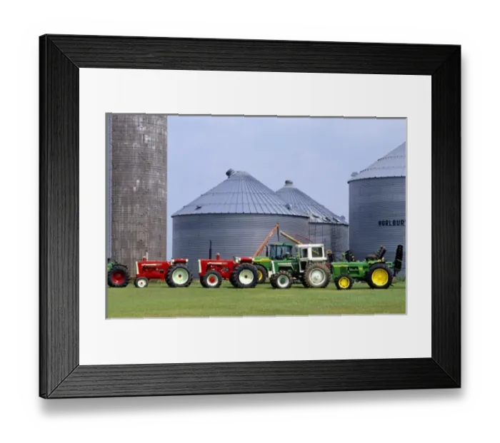 Framed Print : Vintage tractor collection near Durand, Wisconsin Framed Print : Vintage tractor collection near Durand, Wisconsin