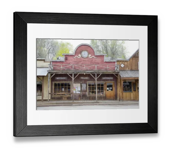 Framed Print : WA, Winthrop, western style town, founded in 1891 Framed Print : WA, Winthrop, western style town, founded in 1891