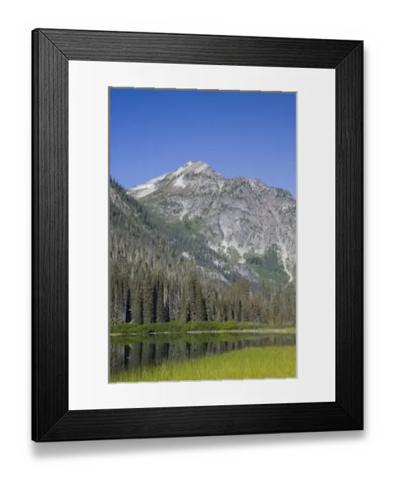 Framed Print : WA, Alpine Lakes Wilderness, Hyas Lake