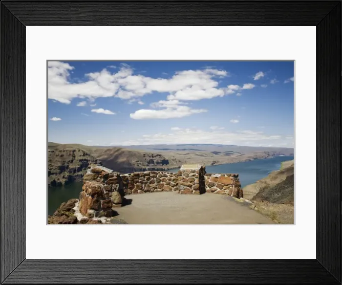 Framed Print : WA, Vantage, Overview of the Columbia River Framed Print : WA, Vantage, Overview of the Columbia River