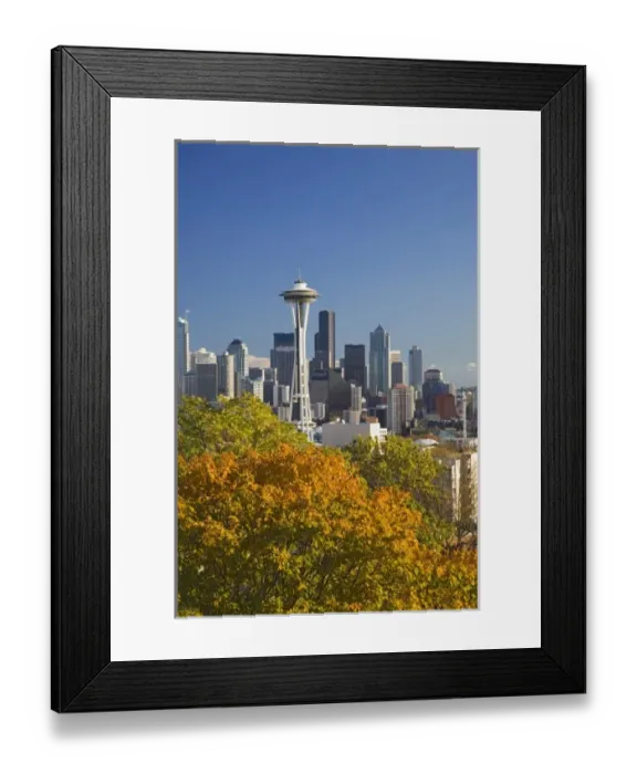 Framed Print : WA, Seattle, Seattle skyline with Space Needle, view from Kerry Park Framed Print : WA, Seattle, Seattle skyline with Space Needle, view from Kerry Park