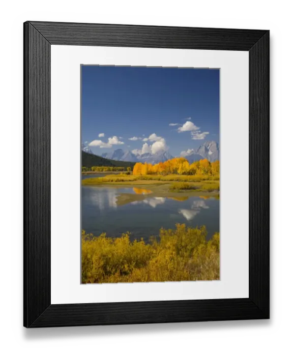 Framed Print : WY, Grand Teton National Park, Teton Range with Mount Moran and Snake River Framed Print : WY, Grand Teton National Park, Teton Range with Mount Moran and Snake River