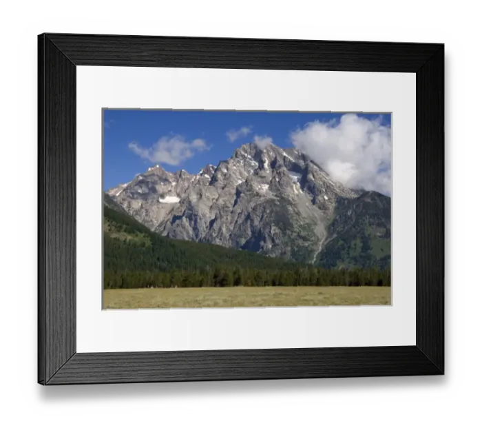 Framed Print : Horseback riding in Grand Teton National Park, Wyoming beneath Mt. Moran Framed Print : Horseback riding in Grand Teton National Park, Wyoming beneath Mt. Moran
