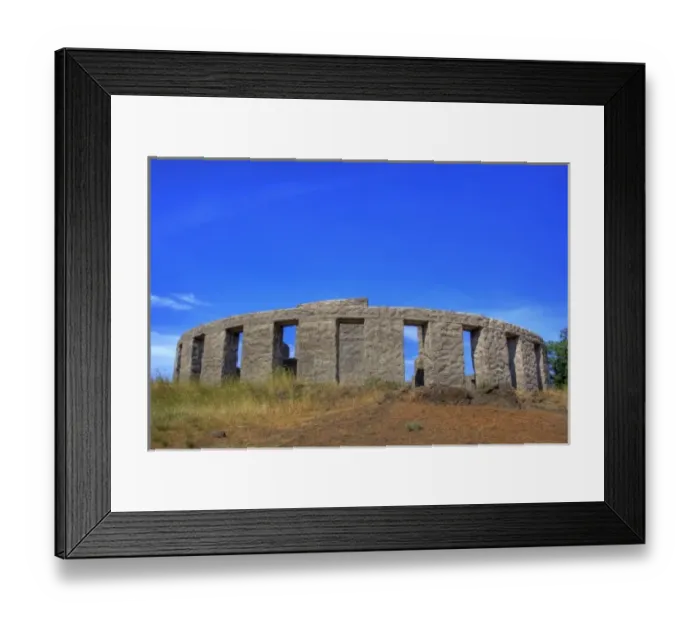 Framed Print : USA, Washington, Columbia River Gorge National Scenic Area, Stonehenge Memorial