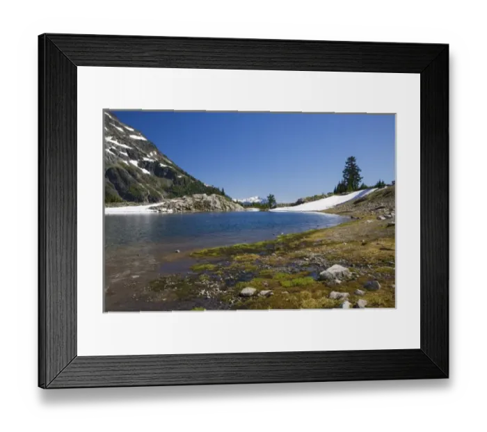 Framed Print : WA, Mt. Baker Wilderness, Lake Ann Framed Print : WA, Mt. Baker Wilderness, Lake Ann