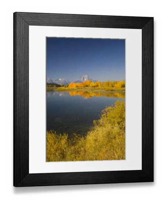 Framed Print : WY, Grand Teton National Park, Teton Range with Mount Moran and Snake River Framed Print : WY, Grand Teton National Park, Teton Range with Mount Moran and Snake River