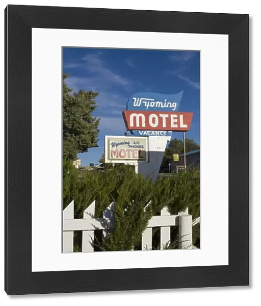 Motel sign, Wyoming, USA