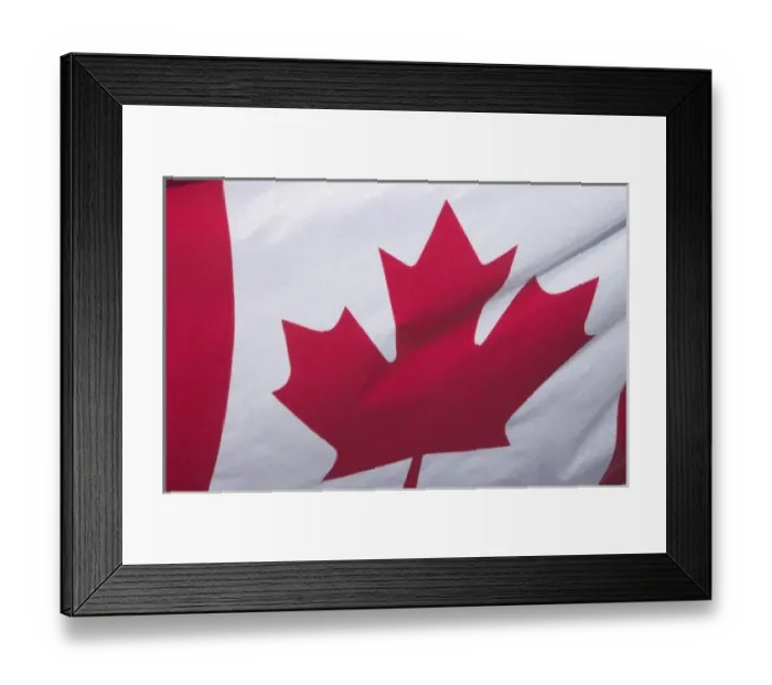 Framed Print : Canadian Flag