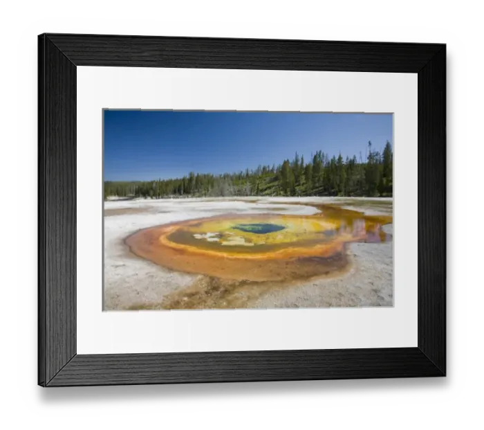 Framed Print : WY, Yellowstone National Park, Upper Geyser Basin, Chromatic Pool Framed Print : WY, Yellowstone National Park, Upper Geyser Basin, Chromatic Pool