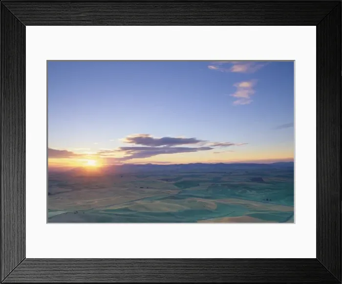 Framed Print : USA, Washington, Palouse County, Steptoe Butte. Rolling green and gold wheat fields Framed Print : USA, Washington, Palouse County, Steptoe Butte. Rolling green and gold wheat fields