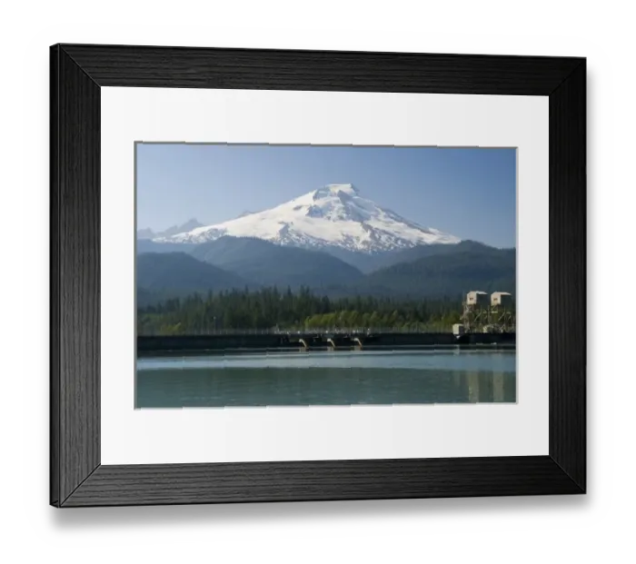 Framed Print : USA, WA, Mount Baker Snoqualmie National Forest. Baker Lake Dam generates hydro electric power Framed Print : USA, WA, Mount Baker Snoqualmie National Forest. Baker Lake Dam generates hydro electric power