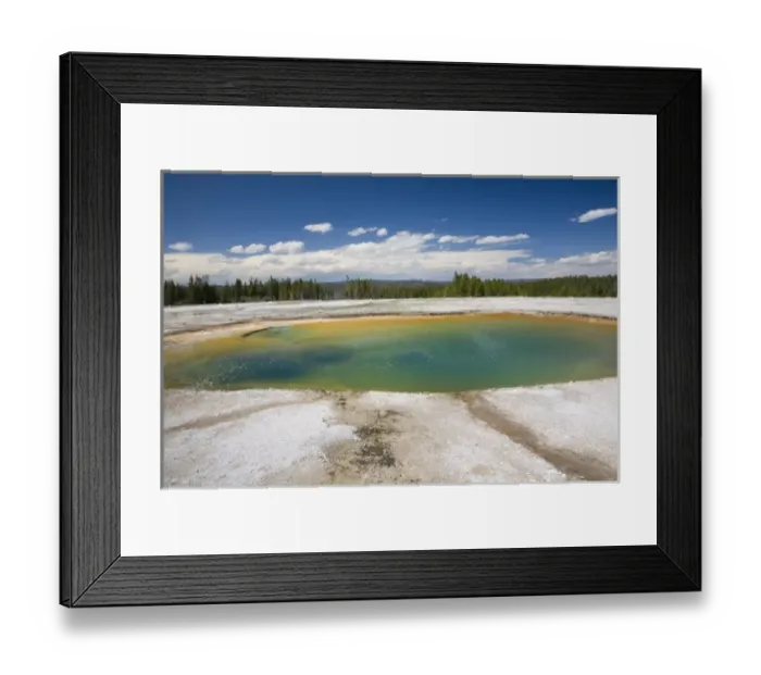 Framed Print : WY, Yellowstone National Park, Midway Geyser Basin, Turquoise Pool Framed Print : WY, Yellowstone National Park, Midway Geyser Basin, Turquoise Pool