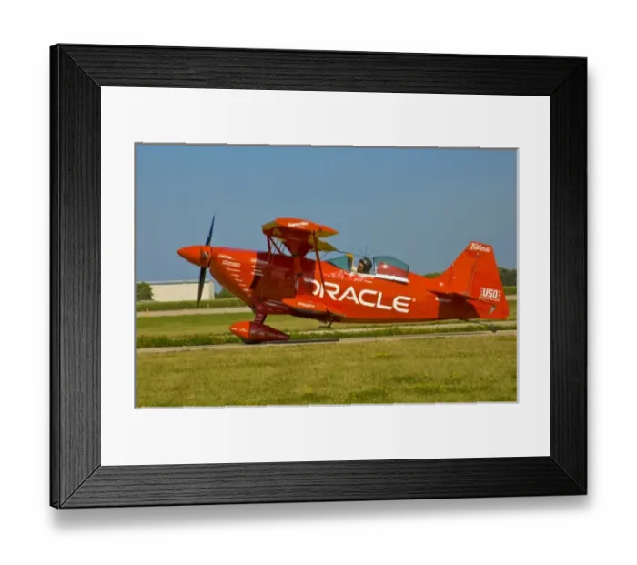 Framed Print : Oracle Challenger II Stunt Biplane on runway at Ea Air Show, 2006 Framed Print : Oracle Challenger II Stunt Biplane on runway at Ea Air Show, 2006