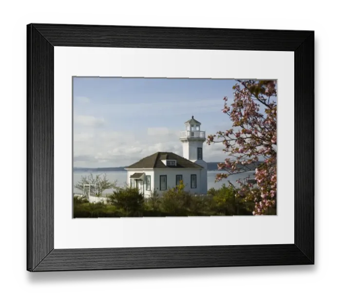 Framed Print : Small lighthouse in Port Townsend, WA Framed Print : Small lighthouse in Port Townsend, WA