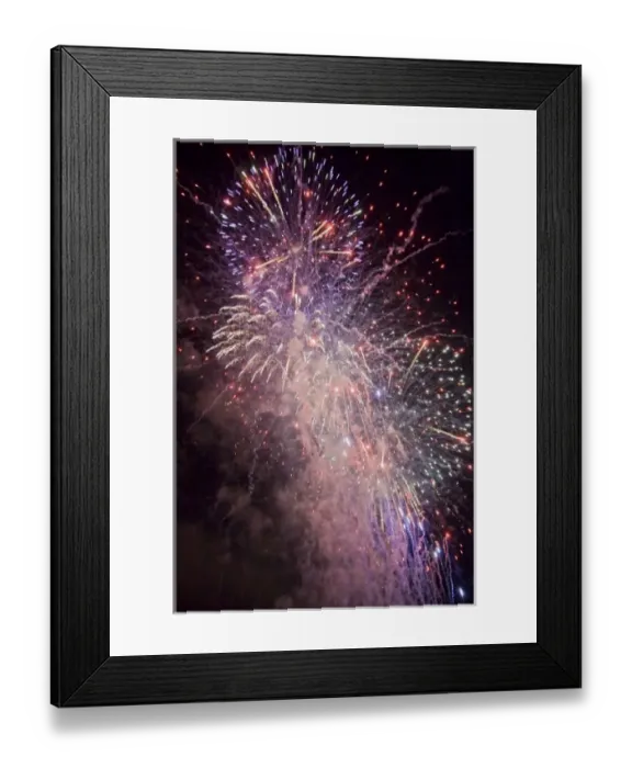 Framed Print : WA, Seattle, Lake Union, 4th of July fireworks Framed Print : WA, Seattle, Lake Union, 4th of July fireworks