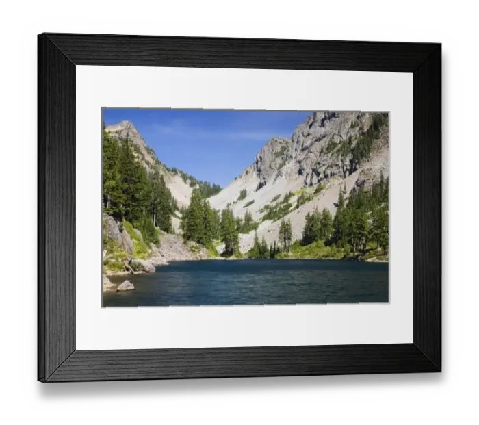 Framed Print : WA, Alpine Lakes Wilderness, Melakwa Lake