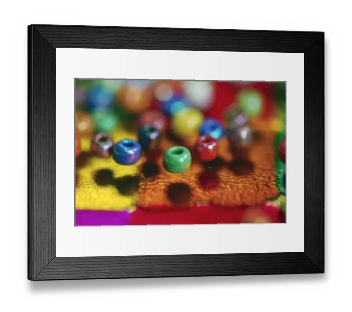 Framed Print : USA, Glass beads give the illusion of floating in air Framed Print : USA, Glass beads give the illusion of floating in air