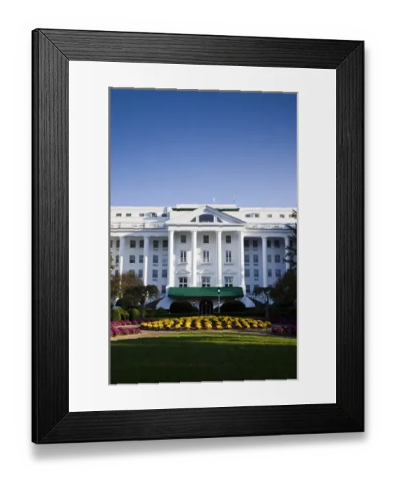 Framed Print : USA, West Virginia, White Sulphur Springs. The Greenbrier Resort