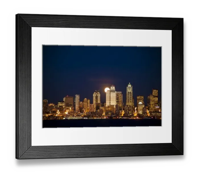 Framed Print : USA, Washington, Seattle skyline