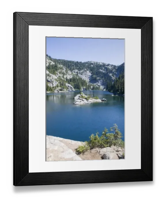 Framed Print : WA, Alpine Lakes Wilderness, Tuck Lake Framed Print : WA, Alpine Lakes Wilderness, Tuck Lake