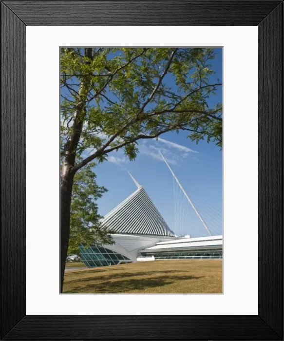Framed Print : Milwaukee, Wisconson. The Quadracci Pavilion of the Milwaukee Museum of Art Framed Print : Milwaukee, Wisconson. The Quadracci Pavilion of the Milwaukee Museum of Art