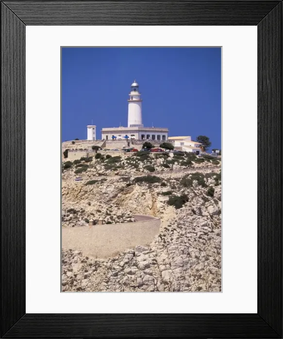 Framed Print : Spain, Balearics, Mallorca, Cap de Formentor. Cap de Formentor Lighthouse Framed Print : Spain, Balearics, Mallorca, Cap de Formentor. Cap de Formentor Lighthouse