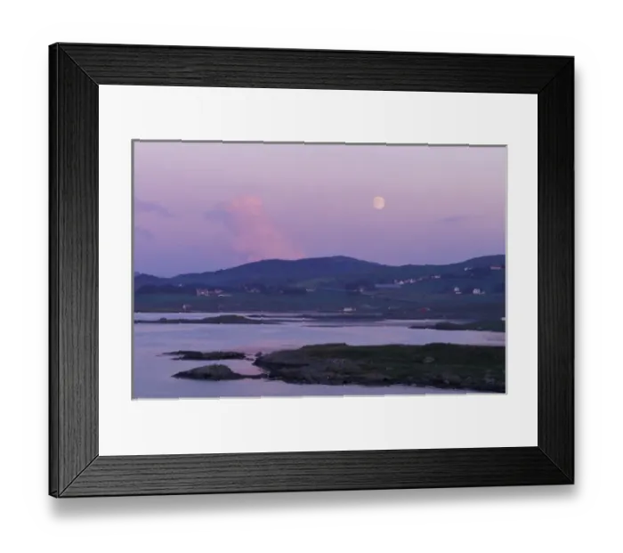 Framed Print : Europe, Norway, Hildefjord. Full moon rises above farmland north of Stavanger Framed Print : Europe, Norway, Hildefjord. Full moon rises above farmland north of Stavanger