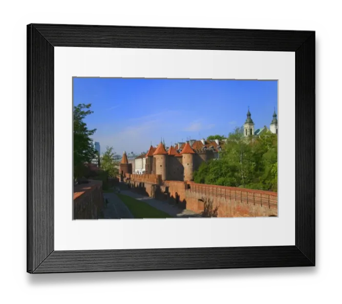 Framed Print : The Barbican and Pauline Church, Warsaw, Poland Framed Print : The Barbican and Pauline Church, Warsaw, Poland