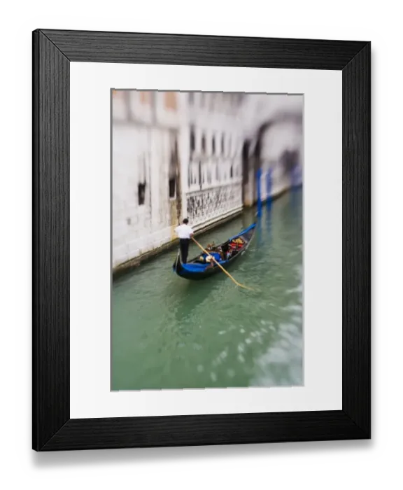 Framed Print : Italy, Venice, Selective Focus of Gondola in the Canals of Venice Framed Print : Italy, Venice, Selective Focus of Gondola in the Canals of Venice