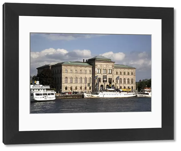 Sweden. Stocholm. National Museum in Norrmalm waterfront