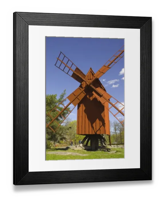 Framed Print : Sweden. Stockholm. Djurgarden. Skansen. Windmill Framed Print : Sweden. Stockholm. Djurgarden. Skansen. Windmill