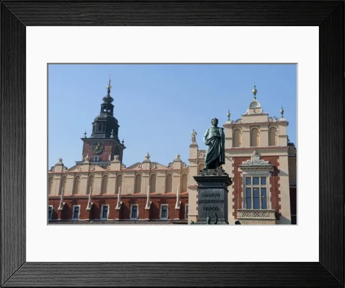 Framed Print : Old bronze statue in center of Main Market Square, Krakow, Poland Framed Print : Old bronze statue in center of Main Market Square, Krakow, Poland