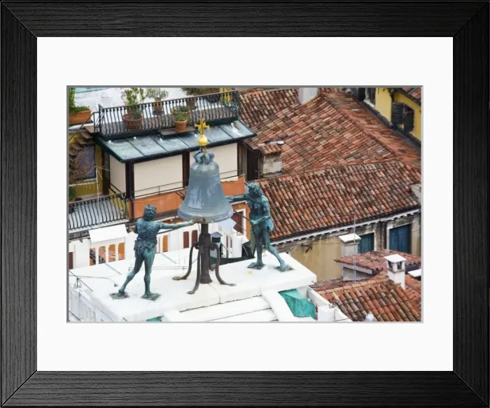 Framed Print : Italy, Venice, Venice Moors Bell Airel View Framed Print : Italy, Venice, Venice Moors Bell Airel View