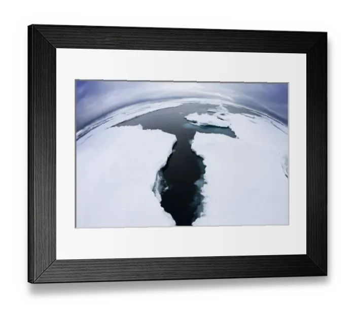 Framed Print : Norway, Svalbard, Nordaustlandet, Breaking sea ice and clearing snow storm in Murchison Framed Print : Norway, Svalbard, Nordaustlandet, Breaking sea ice and clearing snow storm in Murchison