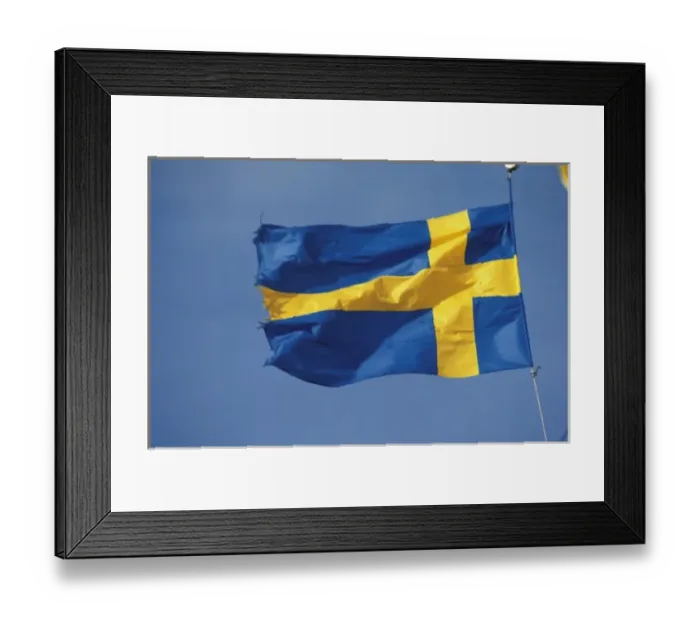 Framed Print : Sweden. Swedish flag Framed Print : Sweden. Swedish flag