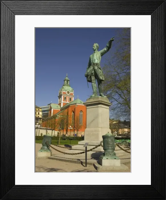 Framed Print : Sweden. Stockholm. Norrmalm. Statue of Charles XIII in the Kungstradgarden Framed Print : Sweden. Stockholm. Norrmalm. Statue of Charles XIII in the Kungstradgarden