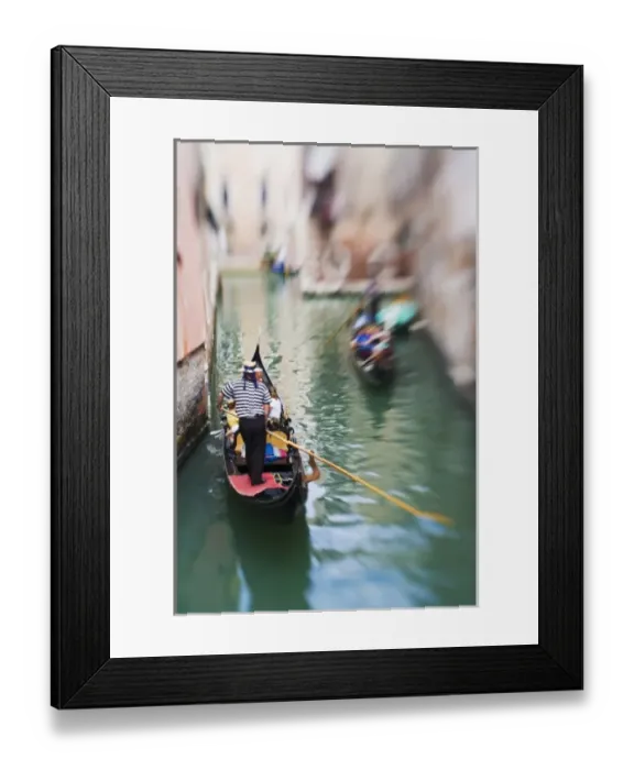 Framed Print : Italy, Venice, Selective Focus of Gondola in the Canals of Venice Framed Print : Italy, Venice, Selective Focus of Gondola in the Canals of Venice