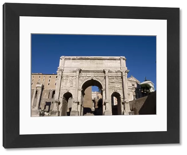 Italy, Rome. The Forum. Arch of Septimus Severus